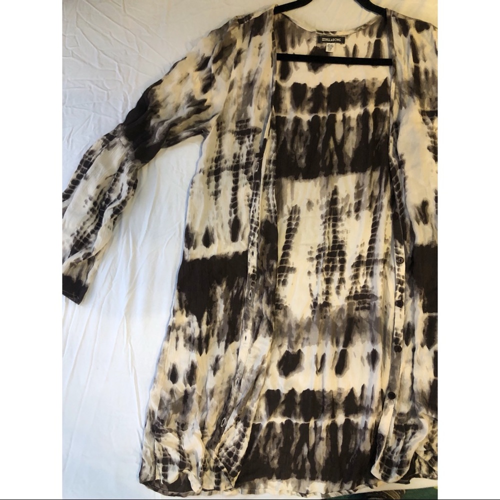 Billabong shirt dress/cardigan